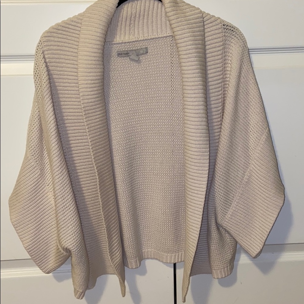 2/20 Cape Style Short Sleeve Cardigan